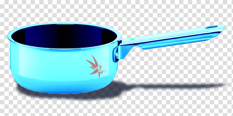 Milk Blue pot Frying pan, Blue milk pot transparent background PNG clipart