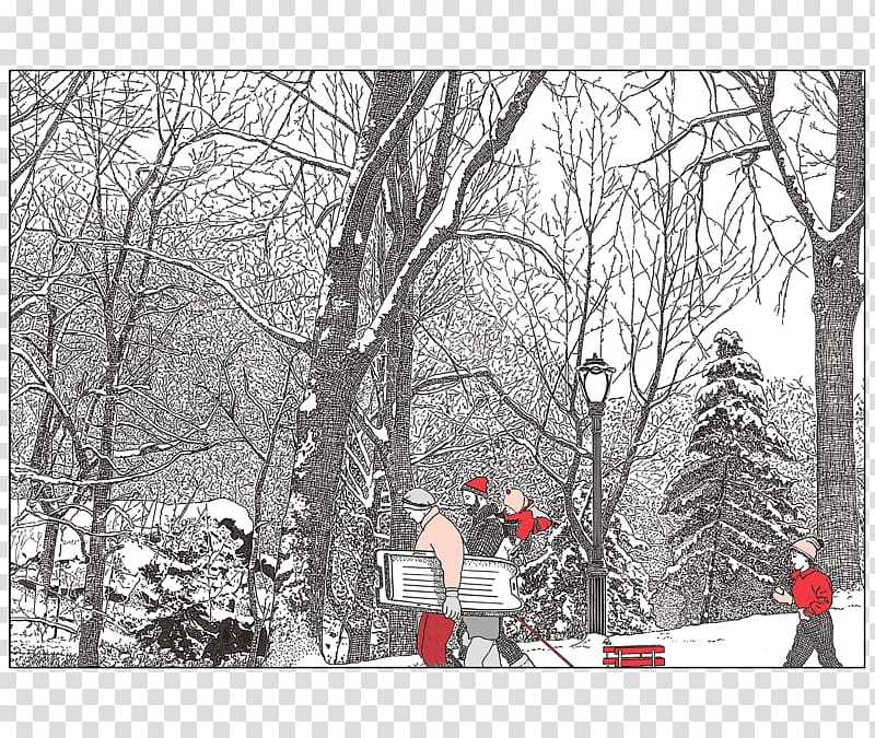 New York City Christmas card Greeting & Note Cards Santa Claus, christmas transparent background PNG clipart