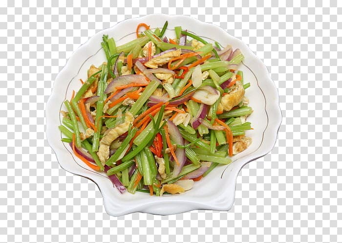 Vegetarian cuisine Salad Vegetable Recipe Celery, Deli celery onions transparent background PNG clipart