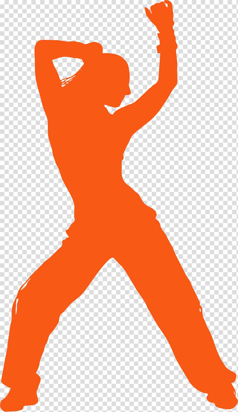orange woman dancing illustration, Zumba Dance Silhouette , zumba transparent background PNG clipart