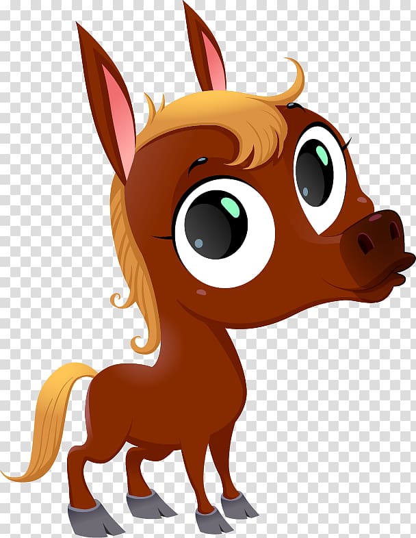 Horse Cartoon Drawing, Cartoon horse transparent background PNG clipart