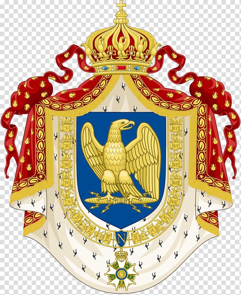 Coat of arms Second French Empire First French Empire Holy Roman Emperor National emblem of France, Prince Louis Rwagasore Day transparent background PNG clipart