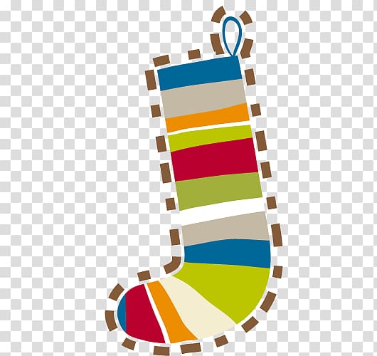 Hosiery , Color striped Christmas ing transparent background PNG clipart