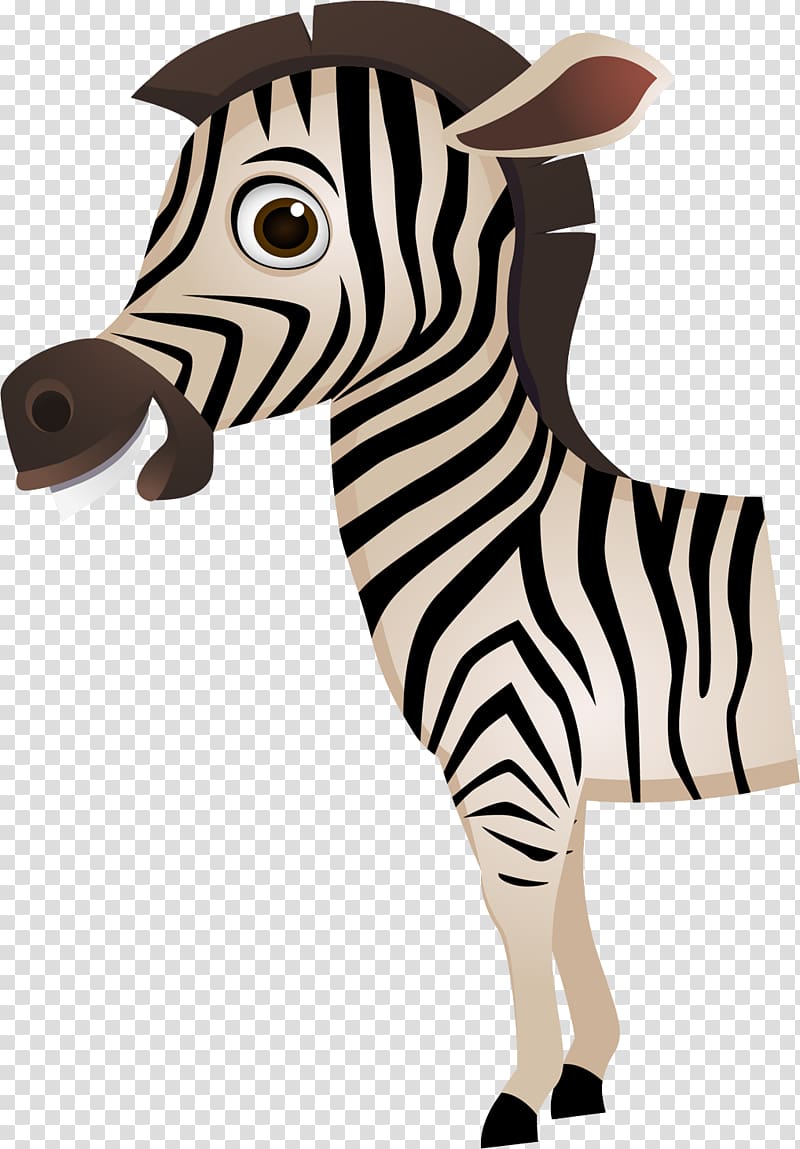 Zebra, Cartoon zebra transparent background PNG clipart