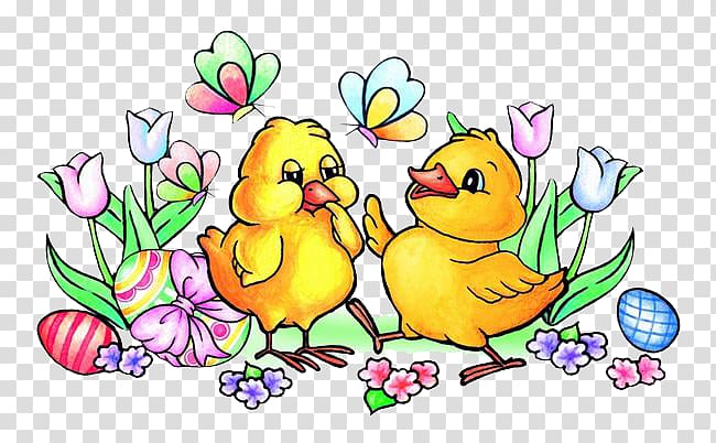 Easter Bunny Chicken Easter egg, Easter cute chick transparent background PNG clipart