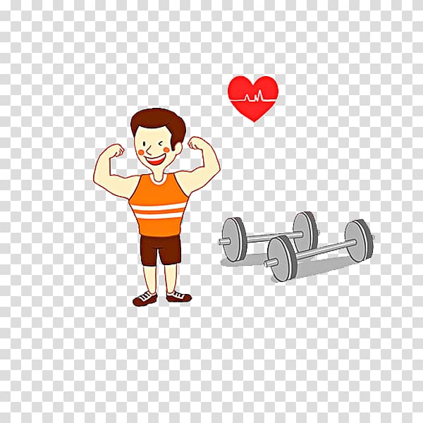 Drawing Cartoon , A strong man transparent background PNG clipart