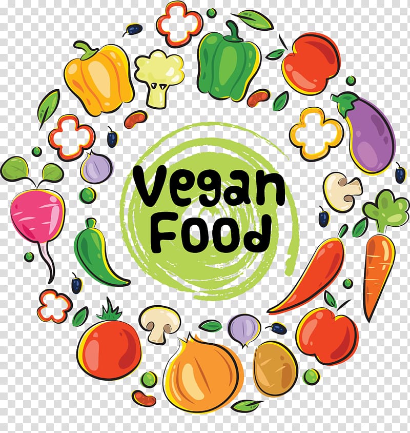 Vegetarian cuisine Fast food Vegetable Veganism, Hand-painted vegetable pattern transparent background PNG clipart