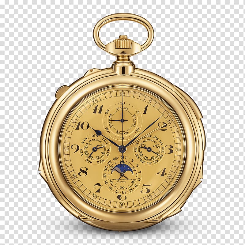 Reference 57260 Clock Pocket watch Vacheron Constantin, clock transparent background PNG clipart