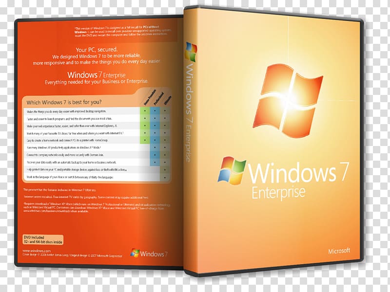 Windows 7 Ripper Windows Vista editions, enterprise slogan, win-win transparent background PNG clipart