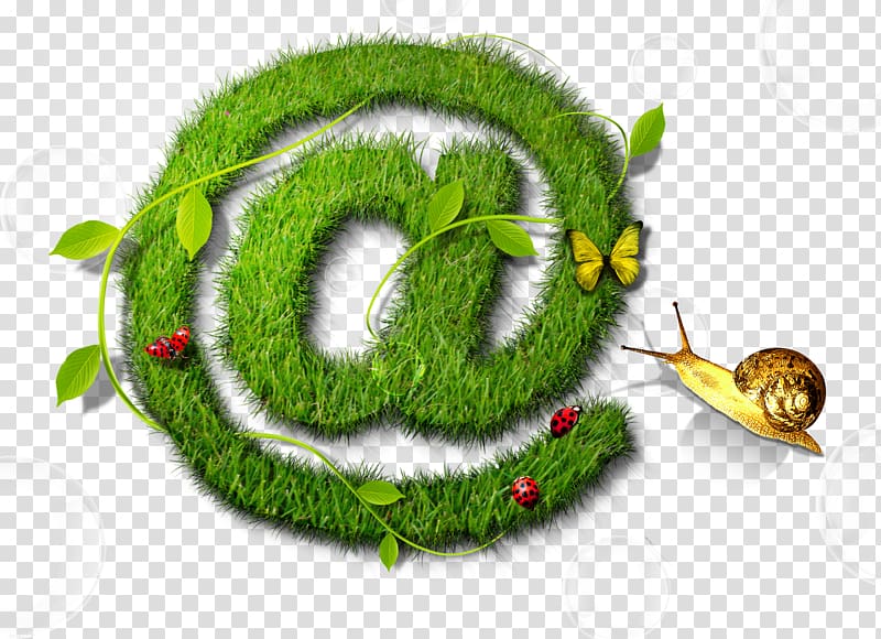Web design Website Symbol, Green @ symbol transparent background PNG clipart