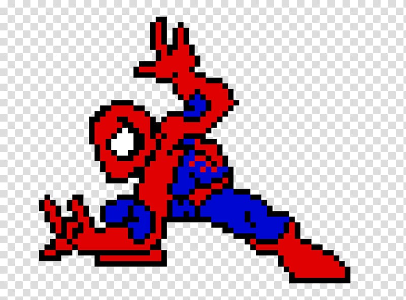 Spider-Man Minecraft Deadpool Pixel art Iron Man, carnage transparent background PNG clipart