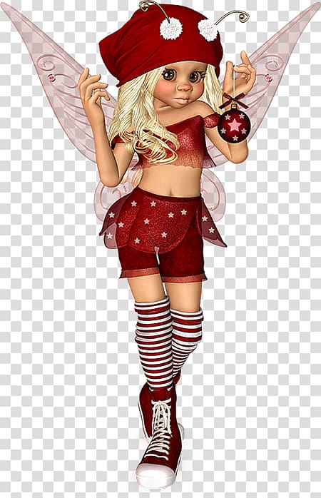 Christmas elf Fairy , Poser transparent background PNG clipart