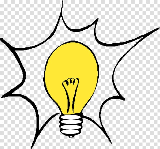 Incandescent light bulb Lamp , Thinking transparent background PNG clipart