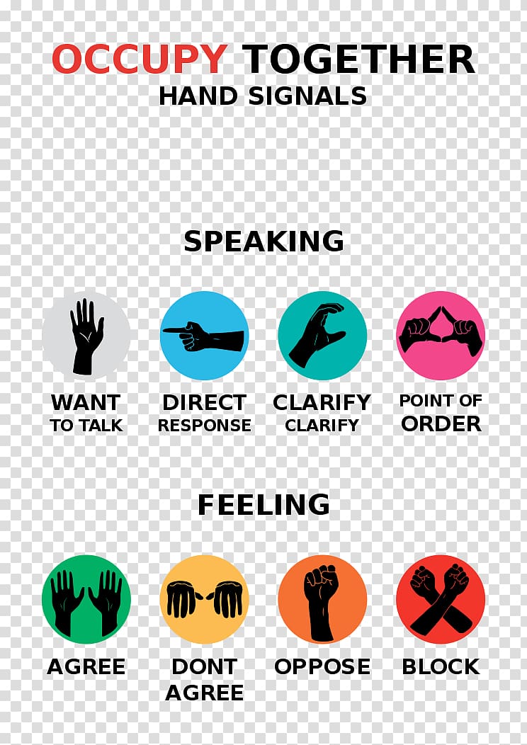 Occupy Wall Street Occupy movement hand signals General assembly, Occupy Movement transparent background PNG clipart