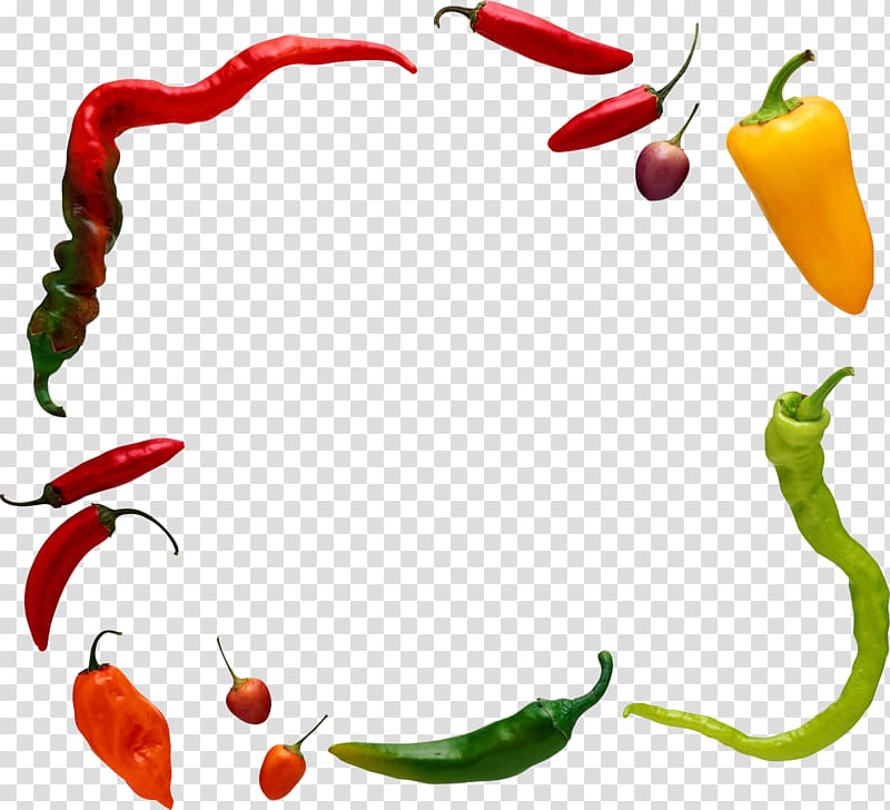 Chili pepper Black pepper Vegetable Facing heaven pepper, cooking pan transparent background PNG clipart