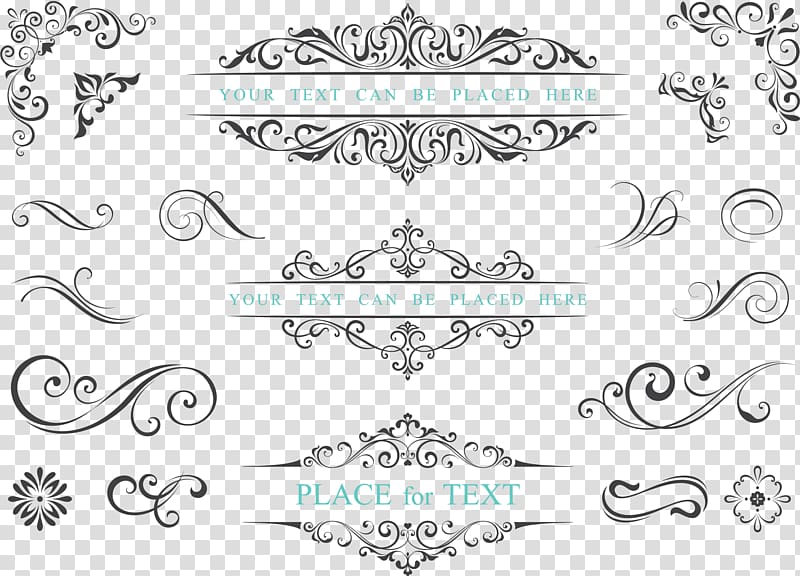 black and gray floral illustration, Ornament Illustration, Hand painted black vines transparent background PNG clipart