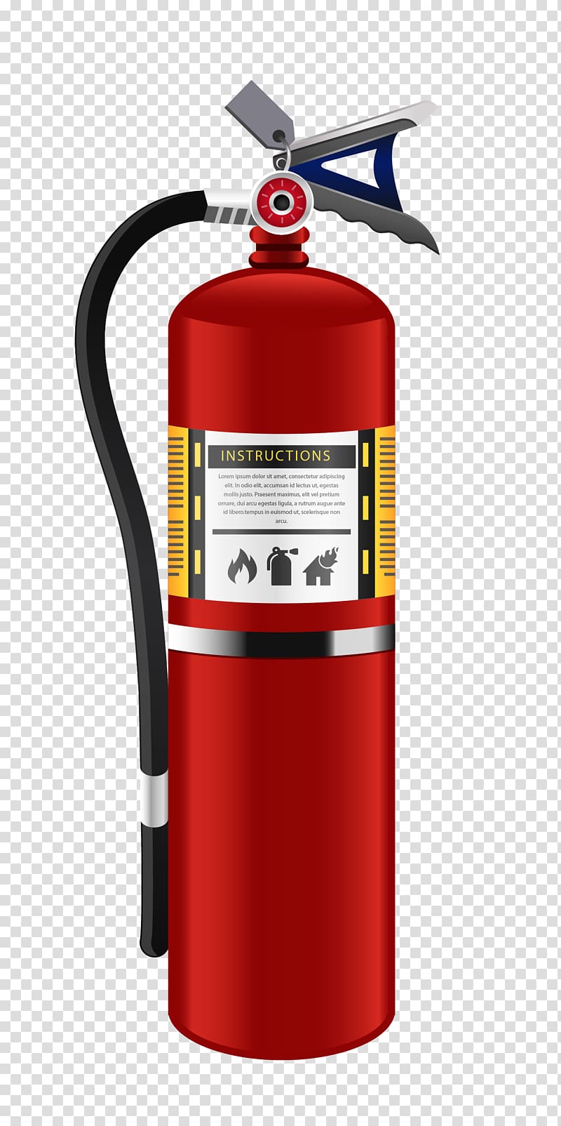 red fire extinguisher illustration, Fire extinguisher Fire class, Fire extinguisher realistic material transparent background PNG clipart