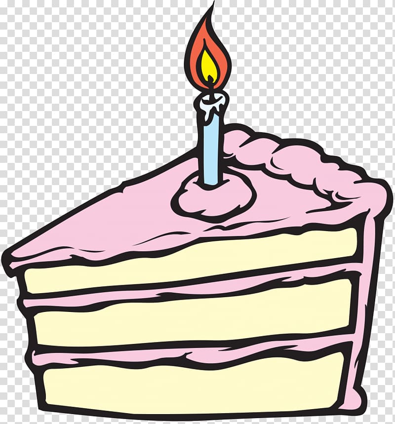 Torte Cake Drawing , Pink cake with candles transparent background PNG clipart