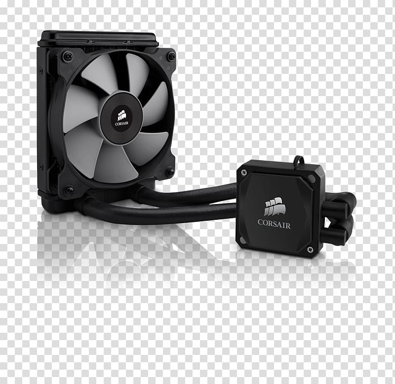 Corsair Hydro Series CPU Cooler Computer System Cooling Parts Computer Cases & Housings Central processing unit Water cooling, laptop heat sink transparent background PNG clipart