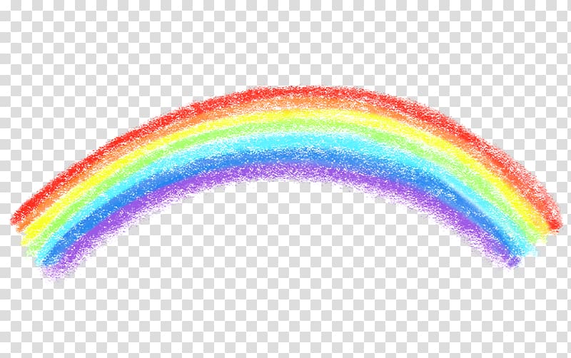 Rainbow Bridge Crayon, retro banner transparent background PNG clipart