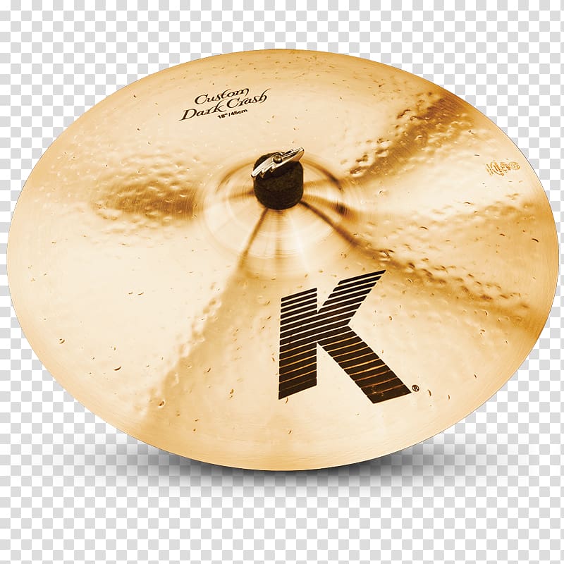 Zildjian K Custom Dark Crash Cymbal Avedis Zildjian Company Hi-Hats, zildjian drumset transparent background PNG clipart