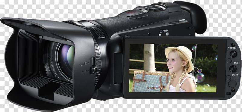 Video Cameras Canon VIXIA HF G20 Canon LEGRIA HF G25 Professional video camera, Camera transparent background PNG clipart