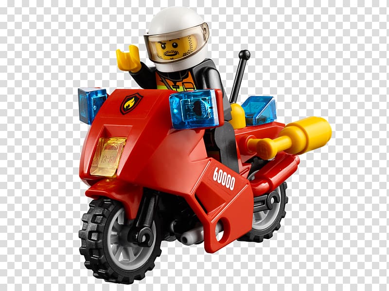 multicolored Lego action figure, Lego City Motorcycle Lego minifigure Toy, lego transparent background PNG clipart
