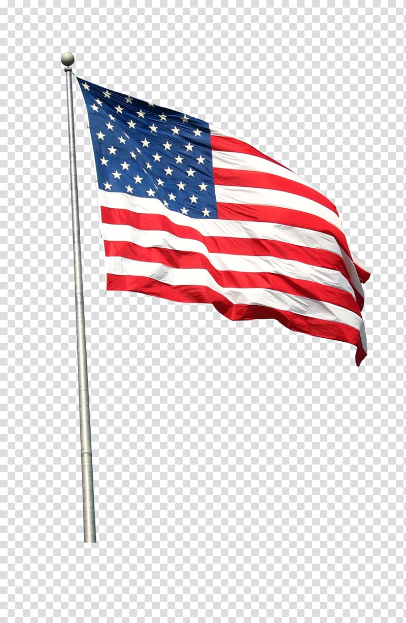Flag of the United States Flagpole, pennant transparent background PNG clipart