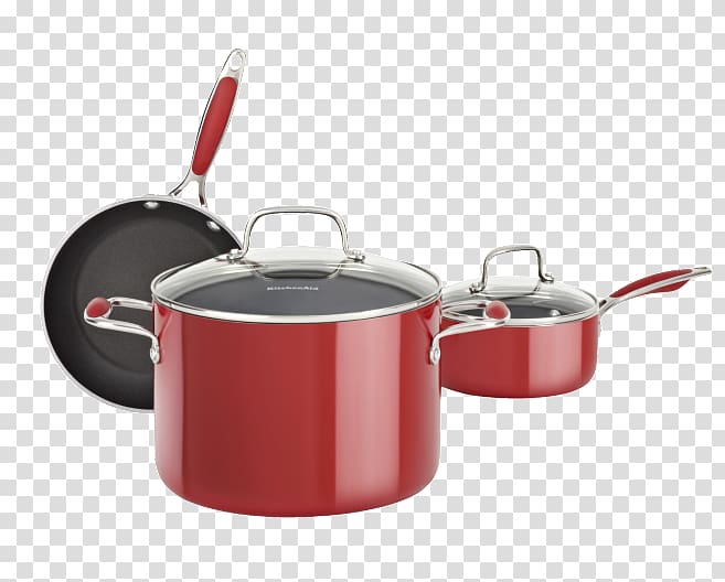 Cookware Non-stick surface Frying pan KitchenAid Circulon, frying pan transparent background PNG clipart