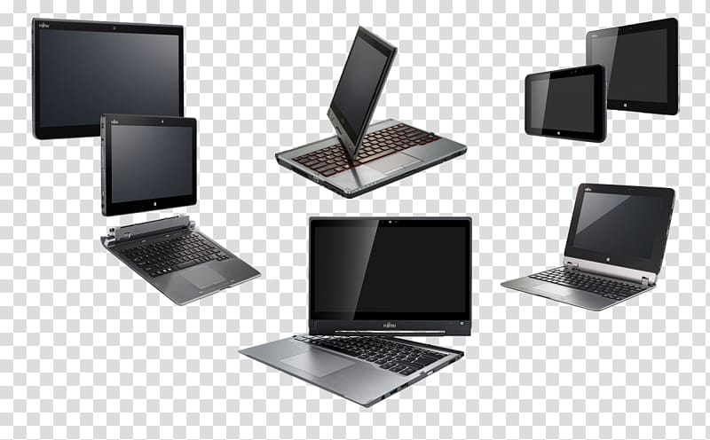 Netbook Laptop Fujitsu Lifebook Solid-state drive Output device, Laptop transparent background PNG clipart