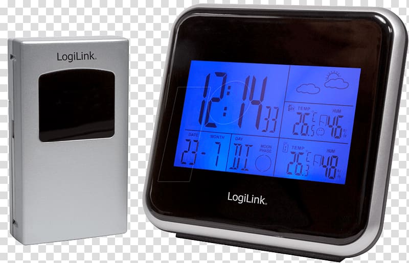 Weather station Wireless Z-Wave LogiLink DiscoLady Black, SP0038 Bluetooth, Weather Station transparent background PNG clipart