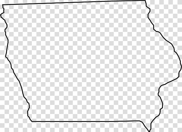 Iowa Blank map , Iowa transparent background PNG clipart