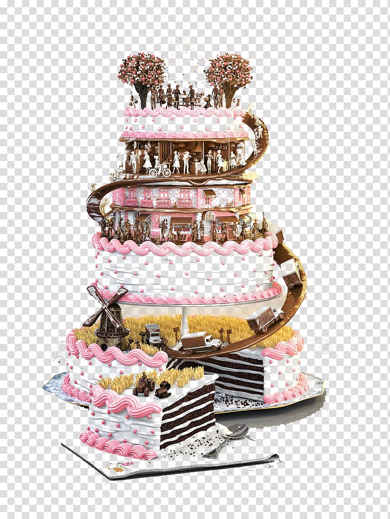 Advertising agency Creativity Idea Ogilvy & Mather, Creative Taya sweet cake transparent background PNG clipart