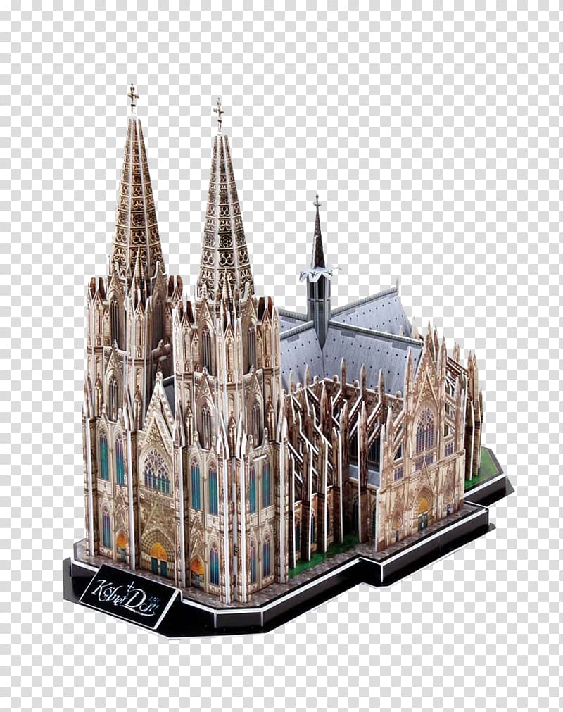 Cologne Cathedral Milan Cathedral Puzz 3D St. Patrick\'s Cathedral Jigsaw puzzle, Cologne Cathedral transparent background PNG clipart