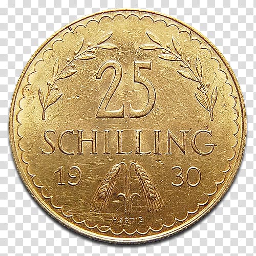 Gold coin Gold coin Perth Mint Austrian schilling, Coin transparent background PNG clipart