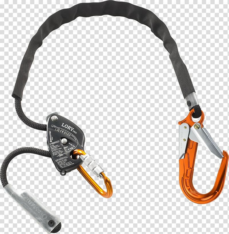 Steel Lanyard Carabiner SKYLOTEC Rebar, technical application transparent background PNG clipart