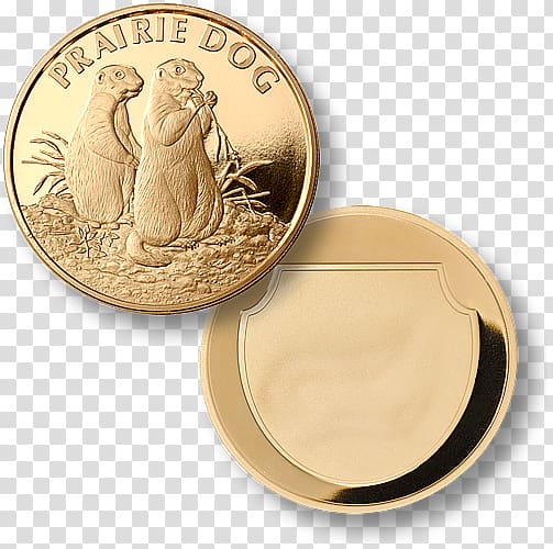 Prairie dog Gold Coin Medal Northwest Territorial Mint, gold transparent background PNG clipart