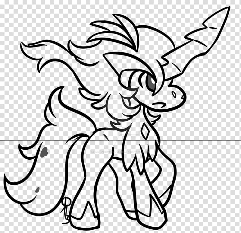 Coloring book Keldeo Pokémon Black and white Line art, pokemon transparent background PNG clipart