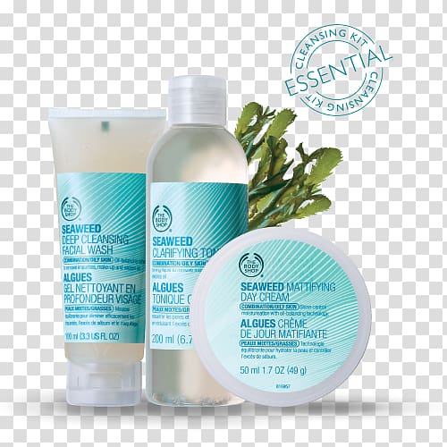 Lotion The Body Shop Seaweed Liquid Gel, seaweed cosmetics transparent background PNG clipart