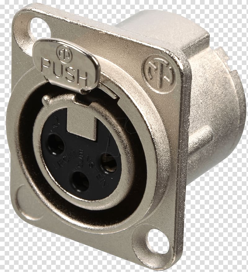 Electrical connector XLR connector Neutrik Buchse Phone connector, others transparent background PNG clipart