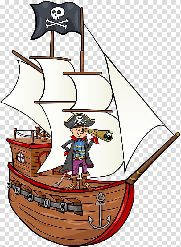 Piracy St. Augustine Pirate & Treasure Museum Cartoon, Pirate Ship cartoon transparent background PNG clipart