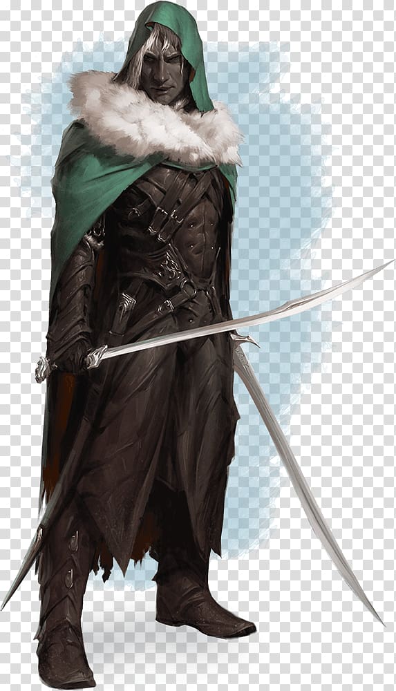 Dungeons & Dragons Drizzt Do\'Urden Forgotten Realms Elf Drow, Soldier transparent background PNG clipart