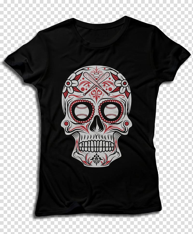 T-shirt Clothing Top Rock im Park, sugar skull transparent background PNG clipart