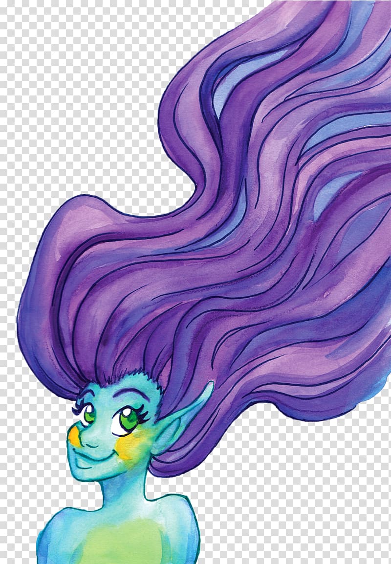 Sammy Bearkat Binturong Mermaid Mascot, water color Mermaid transparent background PNG clipart