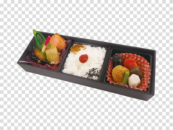 Bento Makunouchi Ekiben Sashimi Platter, bento transparent background PNG clipart