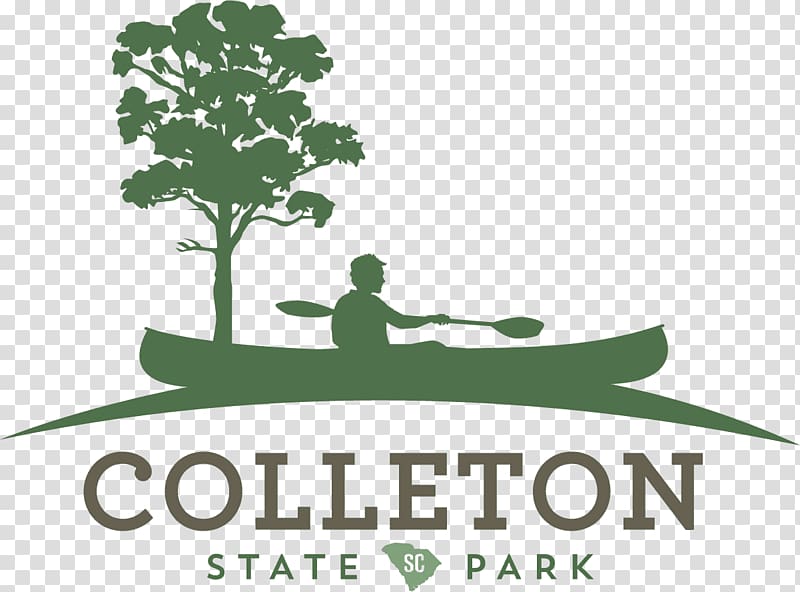 Sticker Colleton State Park Tree Edisto River Text, transparent background PNG clipart