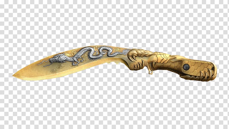 CrossFire Knife Weapon Kukri Gold, hermes transparent background PNG clipart