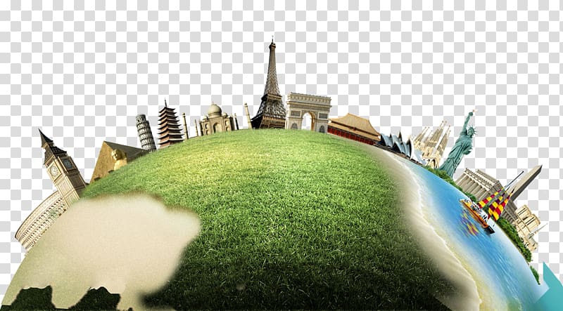 Travel Icon, Earth Architecture transparent background PNG clipart