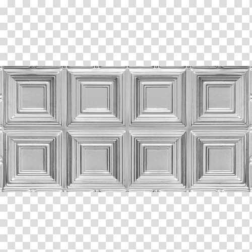 Tin ceiling Tile Copper, three-dimensional square business chin transparent background PNG clipart