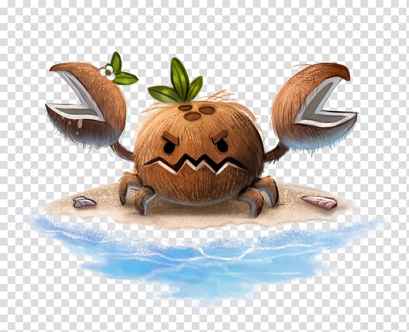 Pokxe9mon Sun and Moon Coconut crab Drawing, Beach coconut crab poster panels transparent background PNG clipart